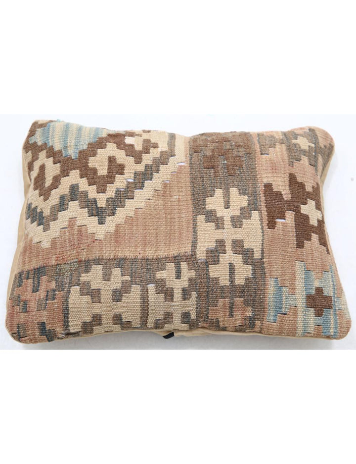 Afghan Tribal Pillow 1' 0" x 1' 5" Hand-Woven