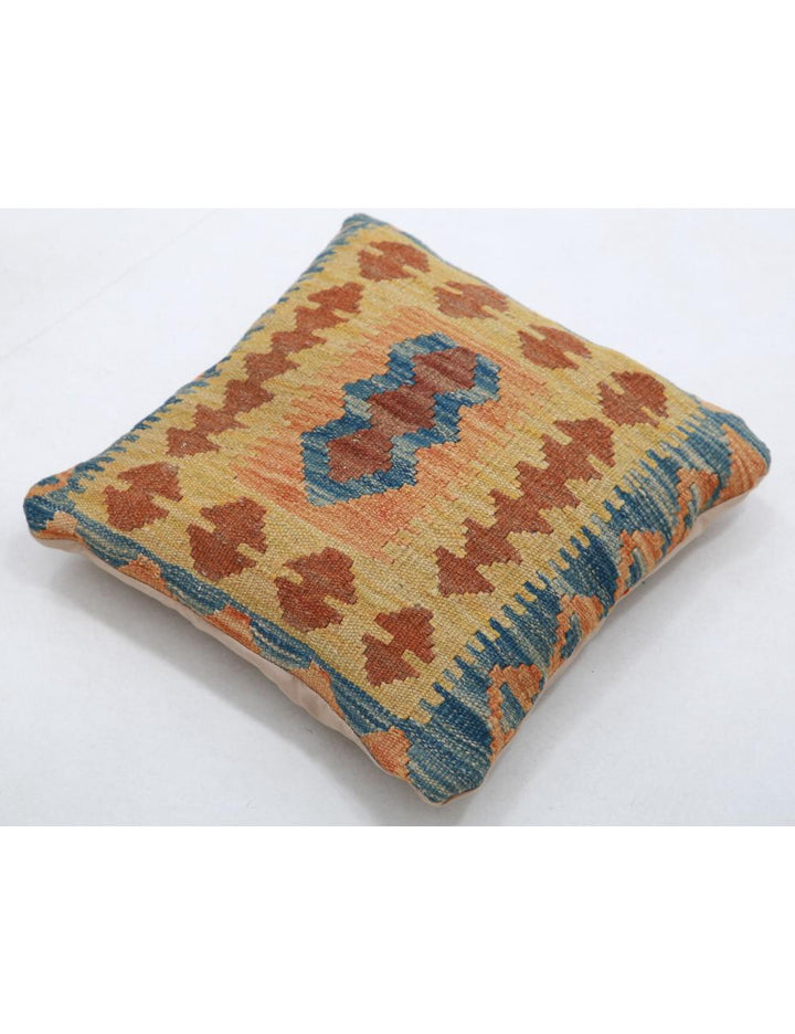 Afghan Tribal Pillow 1' 5" x 1' 5" Hand-Woven view