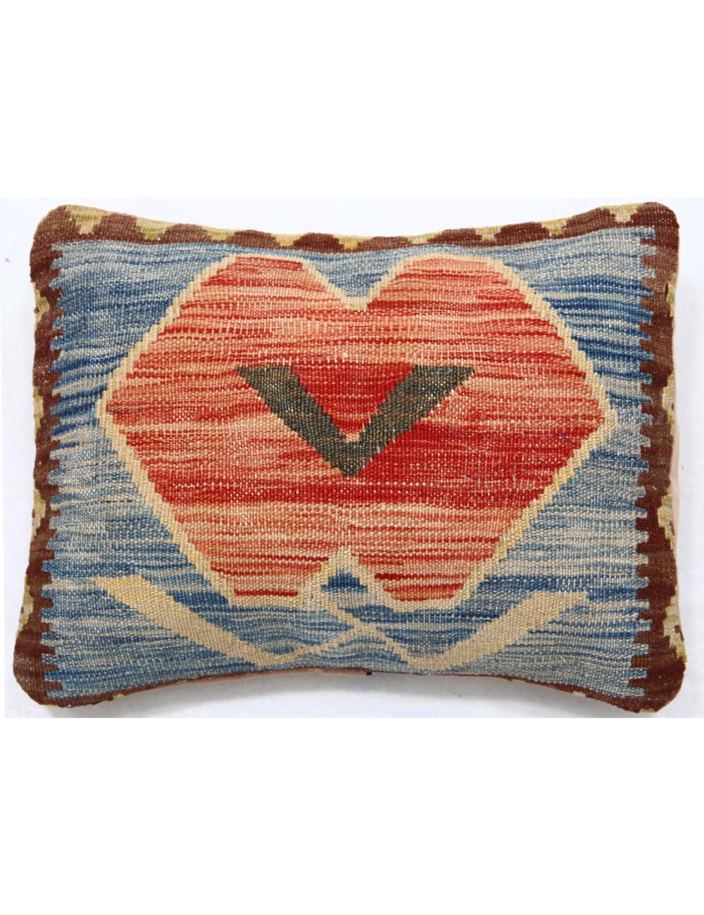 Afghan Tribal Pillow 1' 0" x 1' 5" Hand-Woven