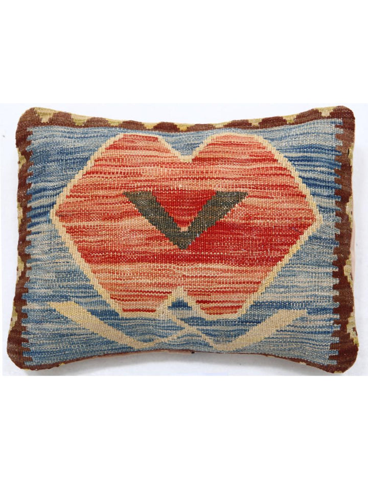 Afghan Tribal Pillow 1' 0" x 1' 5" Hand-Woven