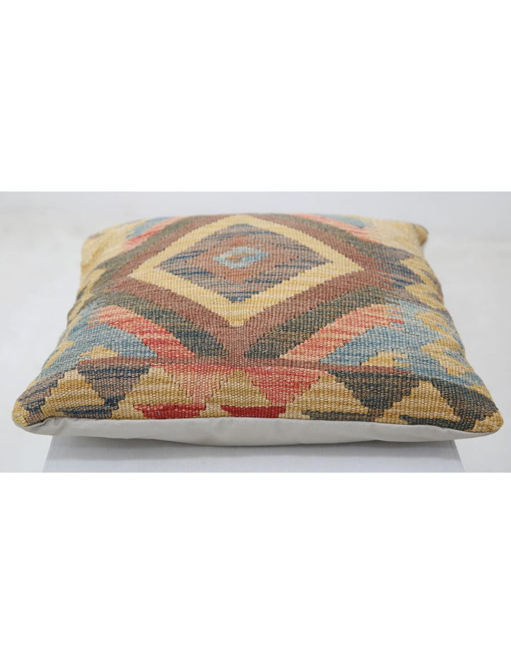 Afghan Tribal Pillow 1' 5" x 1' 5" Hand-Woven view