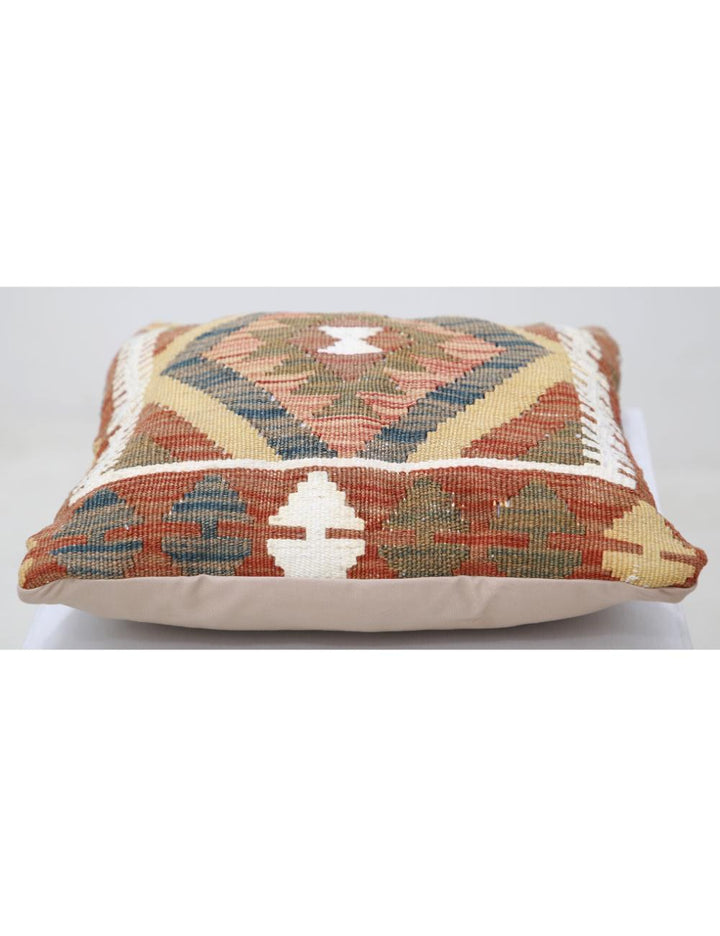 Afghan Tribal Pillow 1' 5" x 1' 5" Hand-Woven view