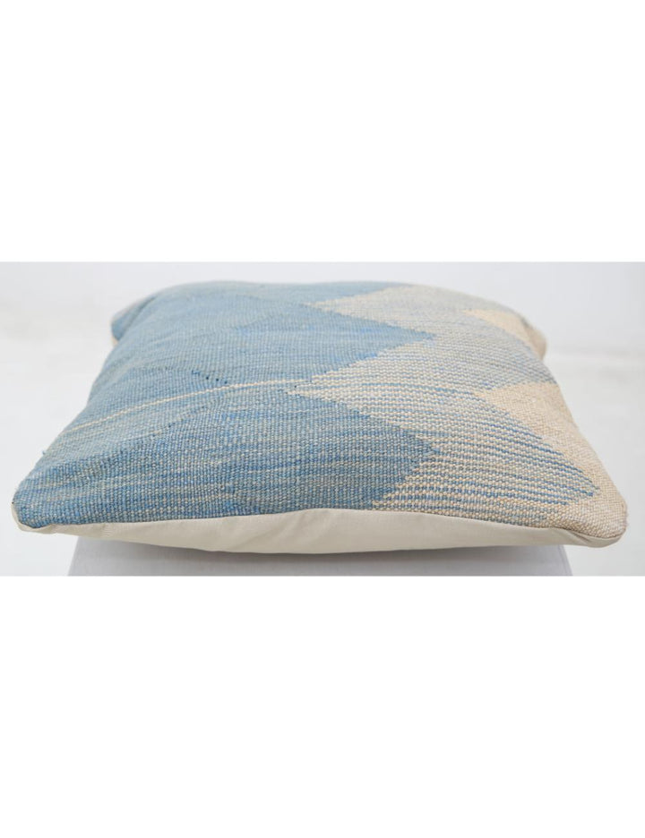 Afghan Tribal Pillow 1' 5" x 1' 5" Hand-Woven detail