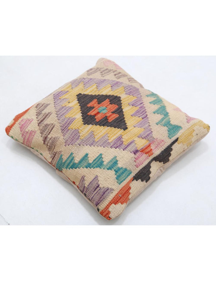 Afghan Tribal Pillow 1' 5" x 1' 5" Hand-Woven view