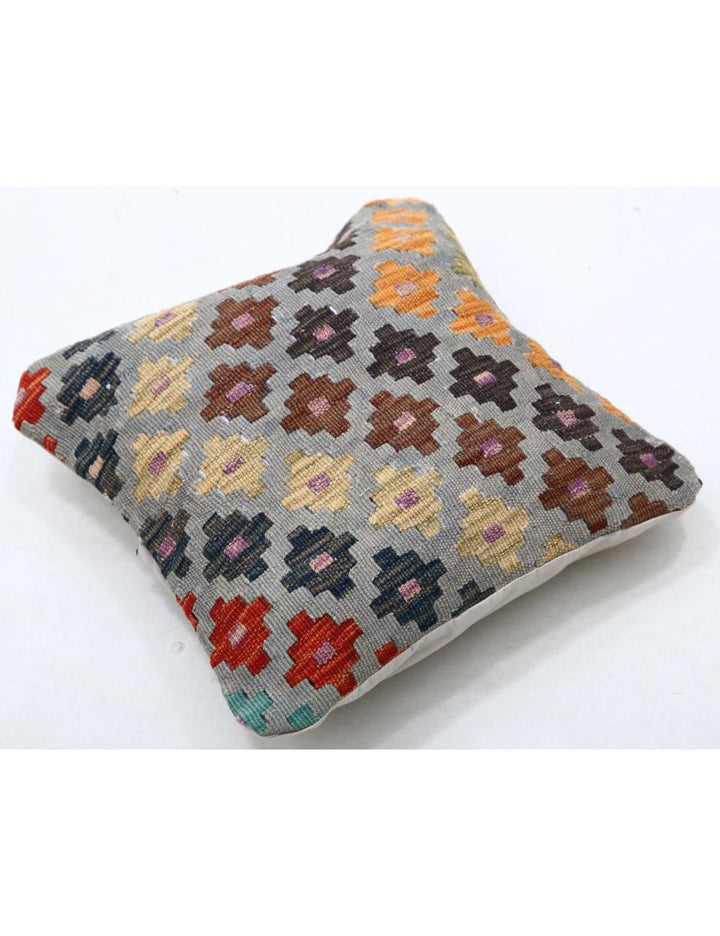 Afghan Tribal Pillow 1' 5" x 1' 5" Hand-Woven view