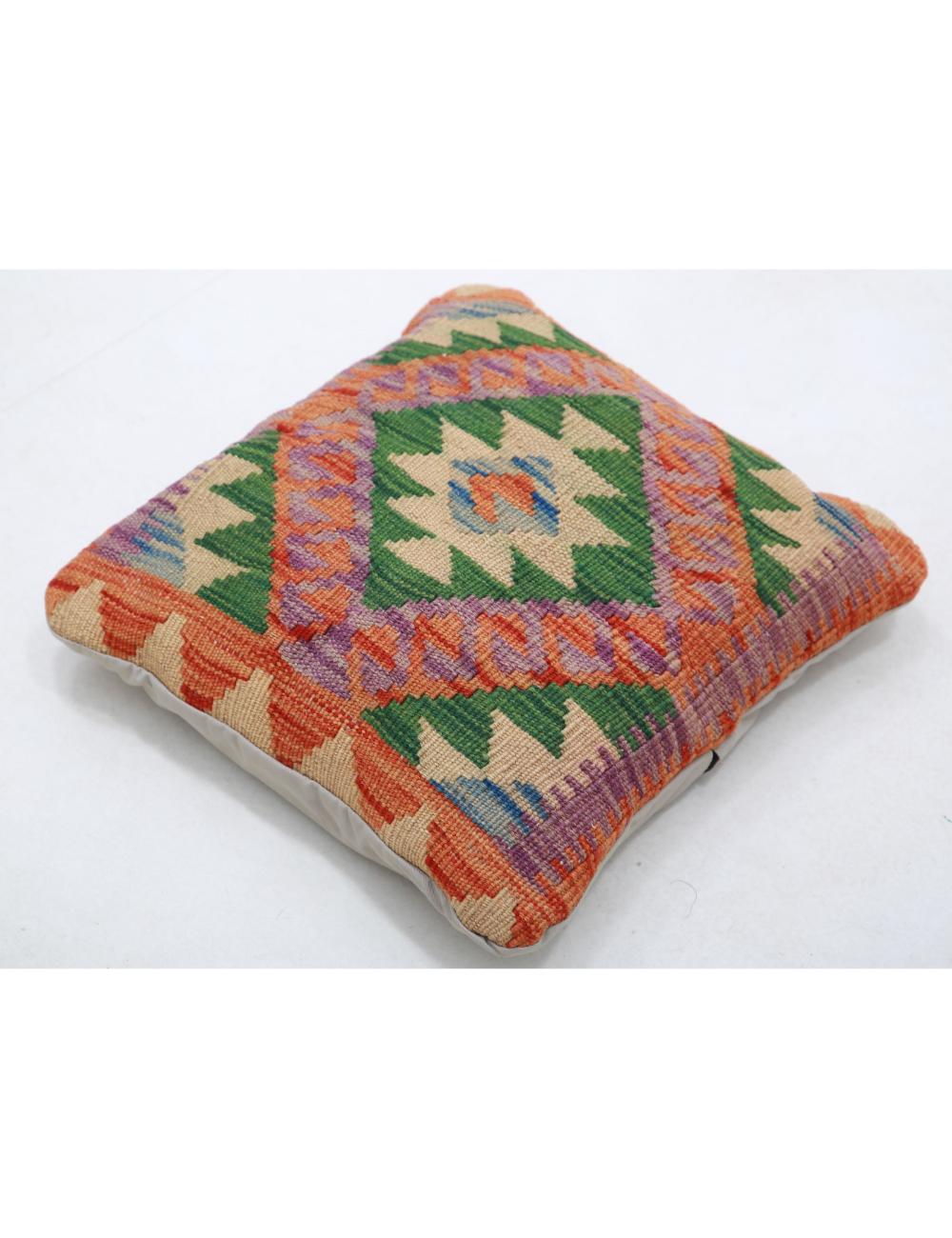 Afghan Tribal Pillow 1' 5" x 1' 5" Hand-Woven view
