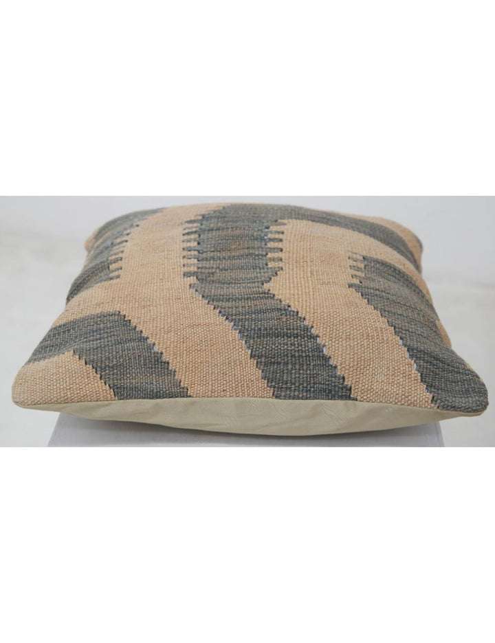 Hand Woven Tribal  Wool Pillow 1' 5" x 1' 5" - No. AT37463