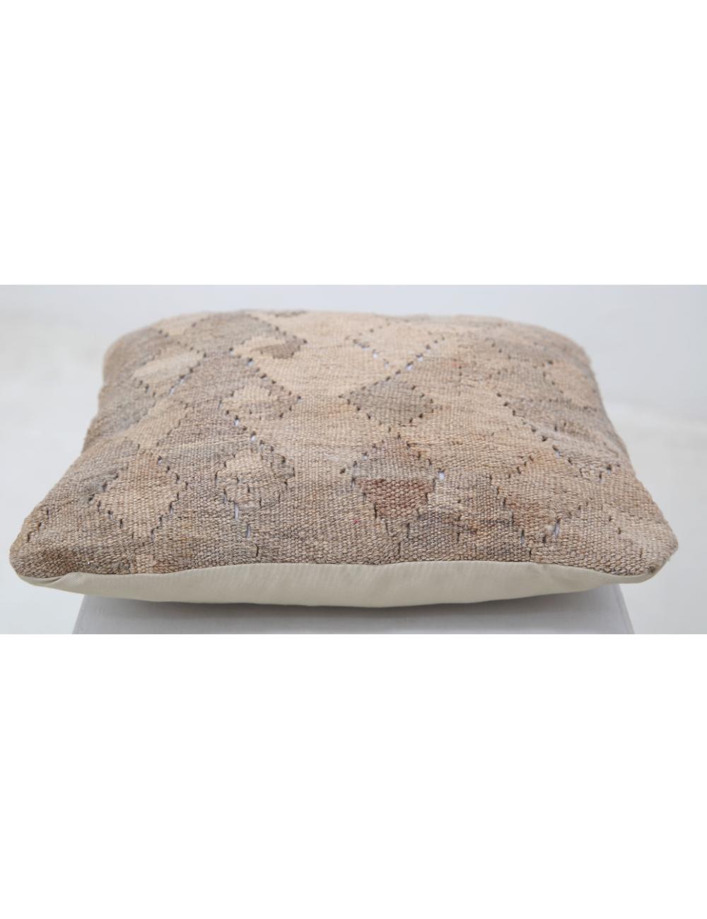 Afghan Tribal Pillow 1' 5" x 1' 5" Hand-Woven detail