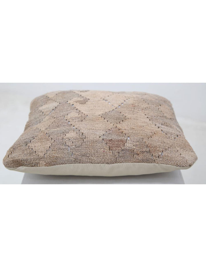 Afghan Tribal Pillow 1' 5" x 1' 5" Hand-Woven detail