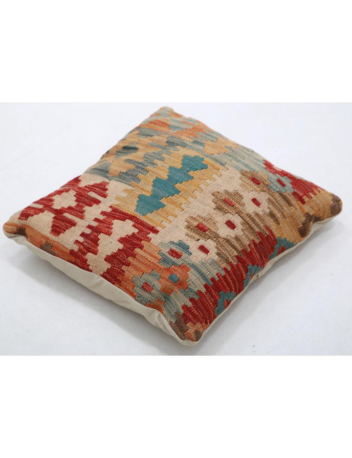 Hand Woven Tribal  Wool Pillow 1' 5" x 1' 5" - No. AT19216