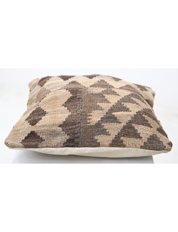 Hand Woven Tribal  Wool Pillow 1' 5" x 1' 5" - No. AT22888