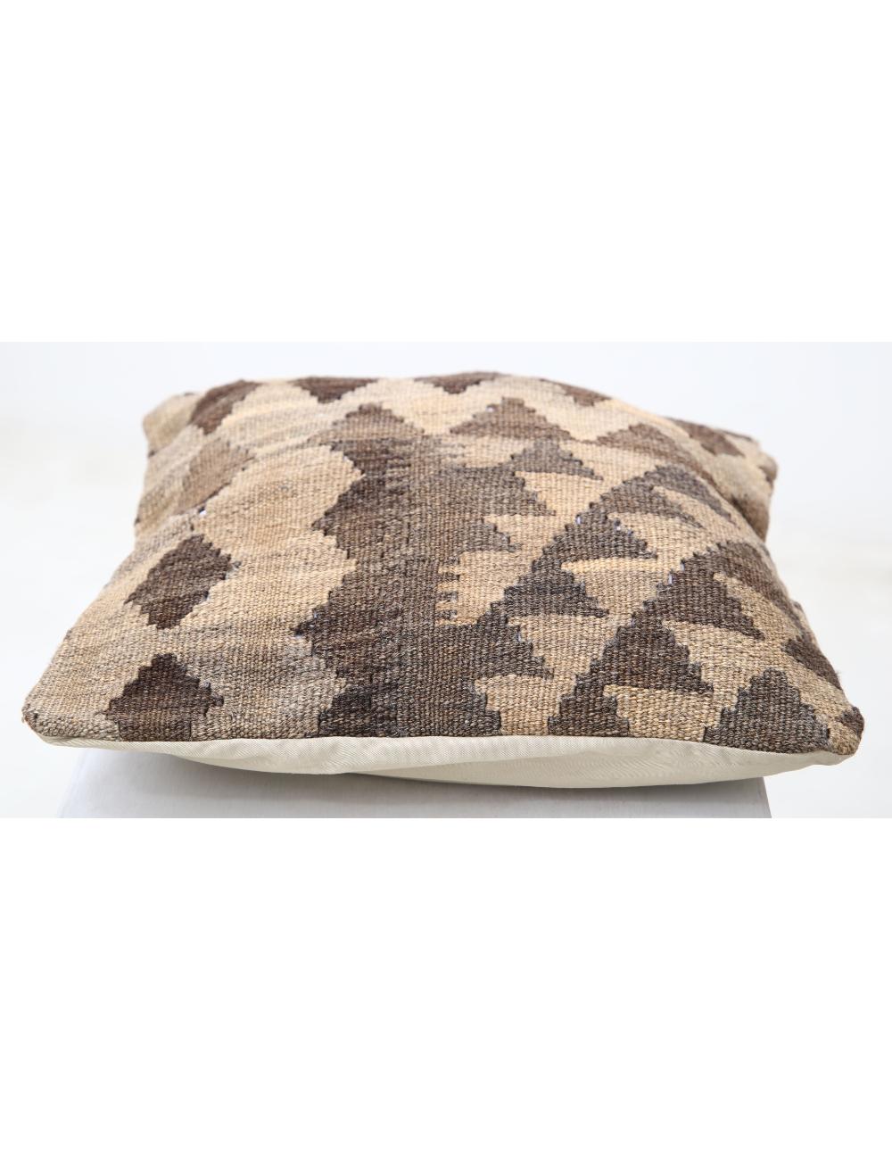 Hand Woven Tribal  Wool Pillow 1' 5" x 1' 5" - No. AT22888