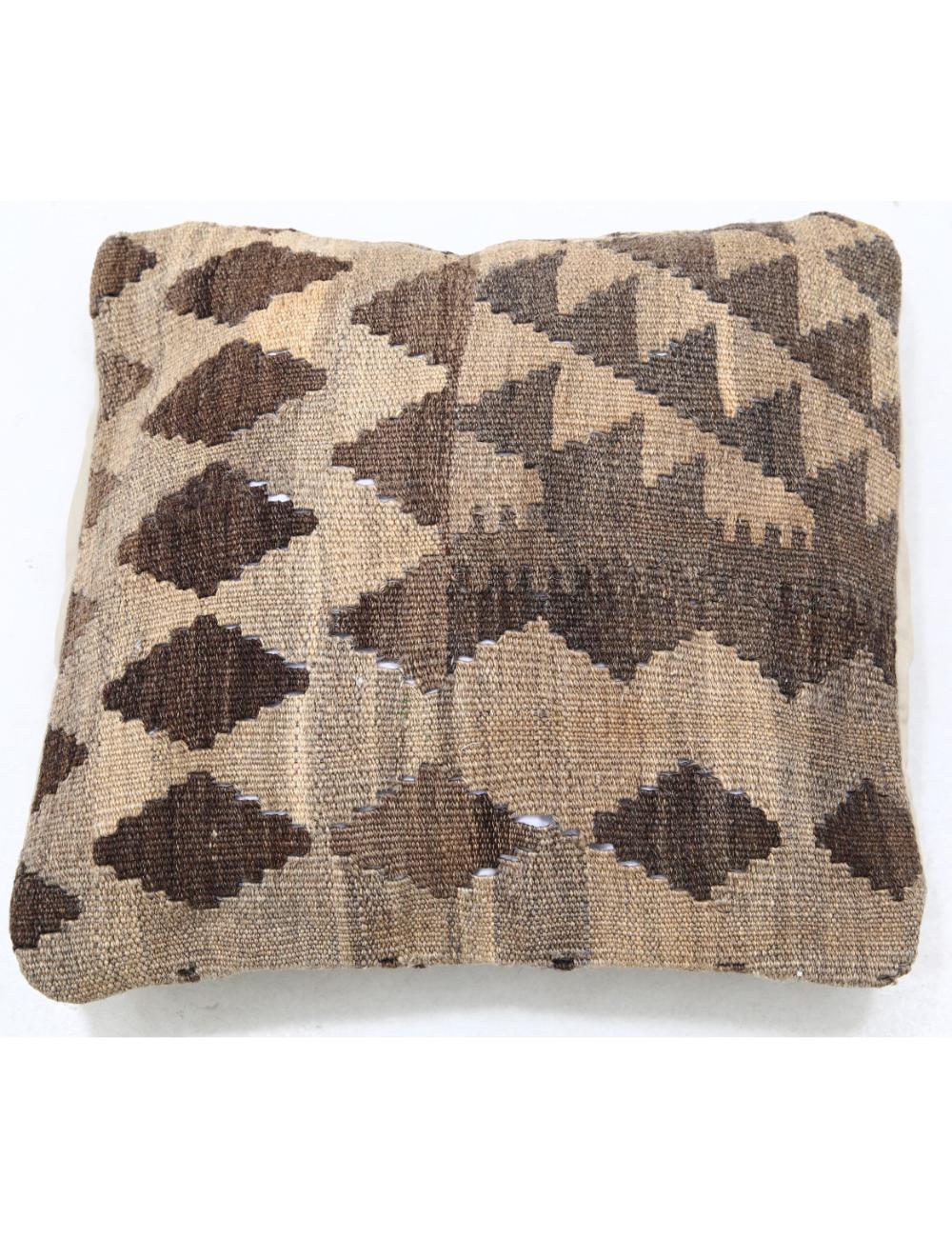 Afghan Tribal Pillow 1' 5" x 1' 5" Hand-Woven