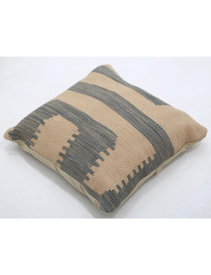 Hand Woven Tribal  Wool Pillow 1' 5" x 1' 5" - No. AT96673