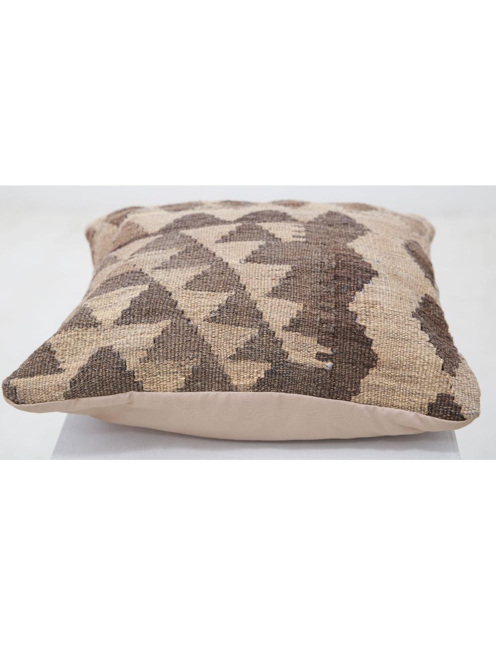 Afghan Tribal Pillow 1' 5" x 1' 5" Hand-Woven detail
