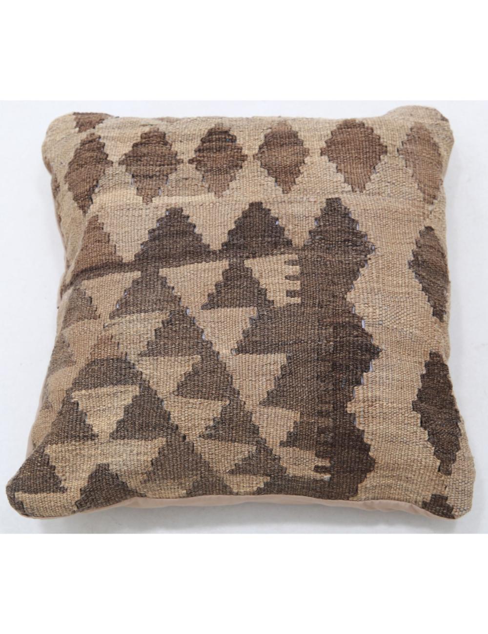 Afghan Tribal Pillow 1' 5" x 1' 5" Hand-Woven