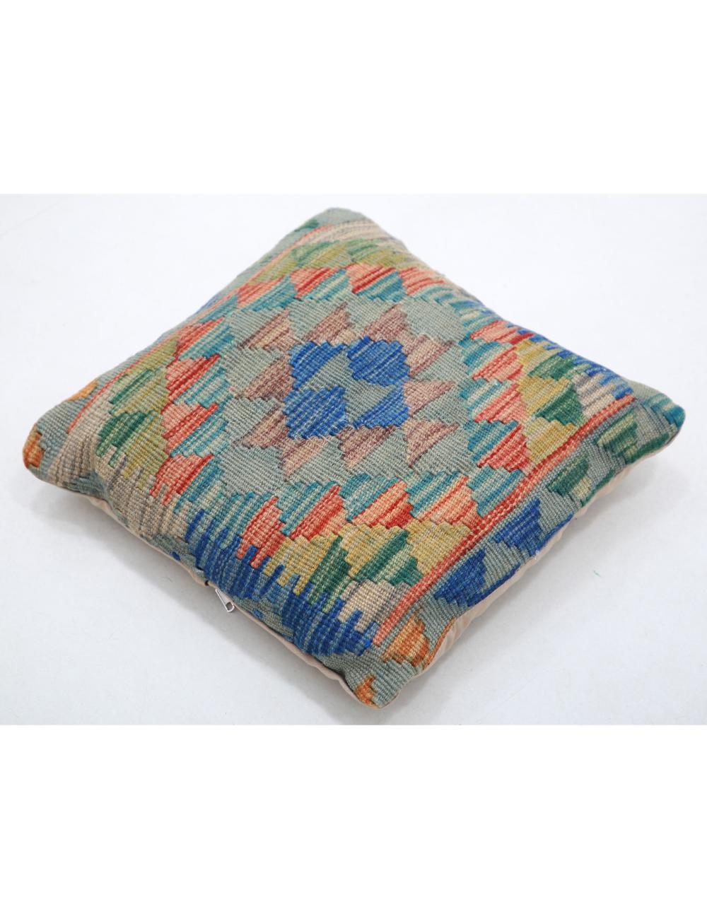 Afghan Tribal Pillow 1' 5" x 1' 5" Hand-Woven view