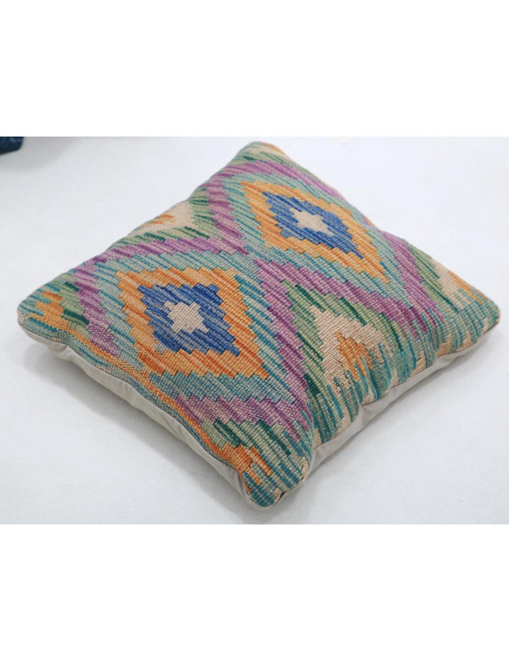 Afghan Tribal Rug 1' 5" x 1' 5" Hand-Woven view