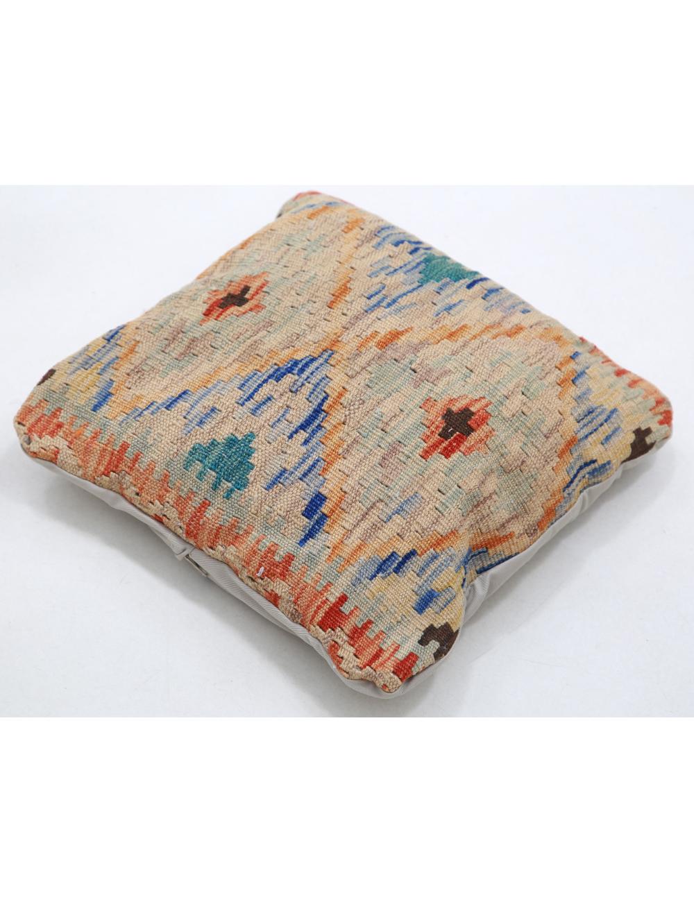 Afghan Tribal Pillow 1' 5" x 1' 5" Hand-Woven view