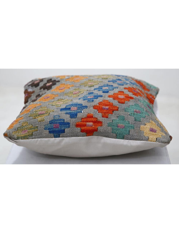 Afghan Tribal Pillow 1' 5" x 1' 5" Hand-Woven view