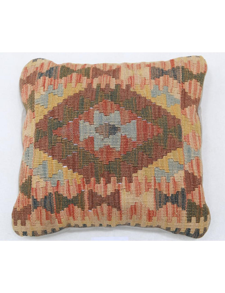 Afghan Tribal Rug 1' 5" x 1' 5" Hand-Woven