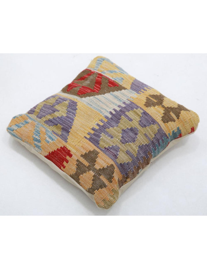 Afghan Tribal Pillow 1' 5" x 1' 5" Hand-Woven view