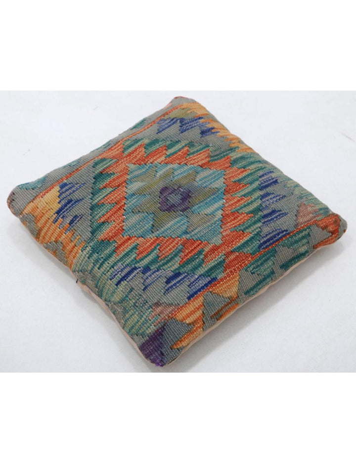 Afghan Tribal Pillow 1' 5" x 1' 5" Hand-Woven view