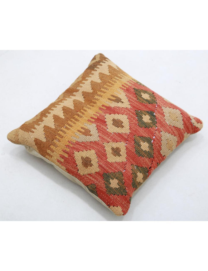 Afghan Tribal Pillow 1' 5" x 1' 5" Hand-Woven view