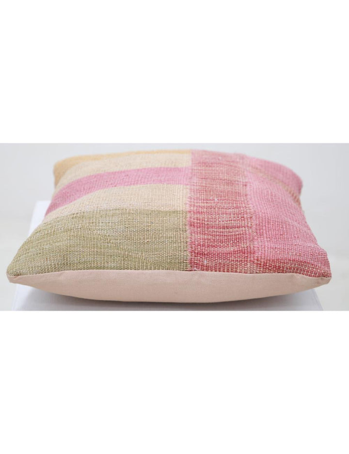 Afghan Tribal Pillow 1' 5" x 1' 5" Hand-Woven detail