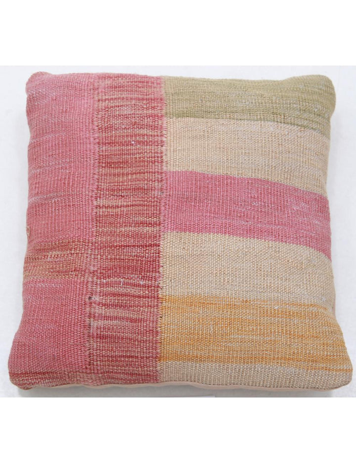 Afghan Tribal Pillow 1' 5" x 1' 5" Hand-Woven