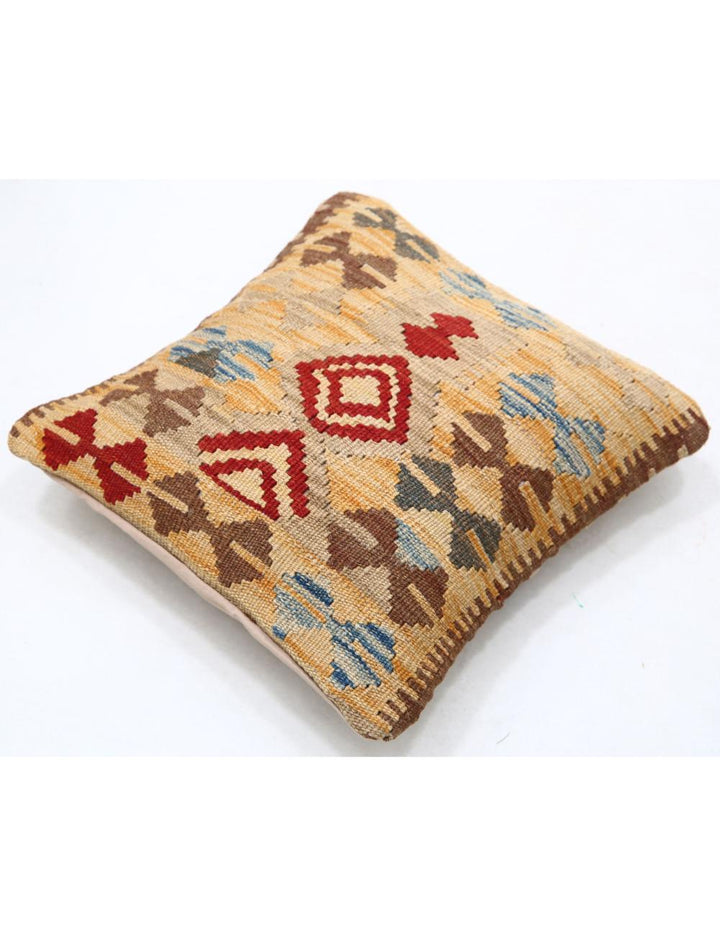 Afghan Tribal Pillow 1' 5" x 1' 5" Hand-Woven view