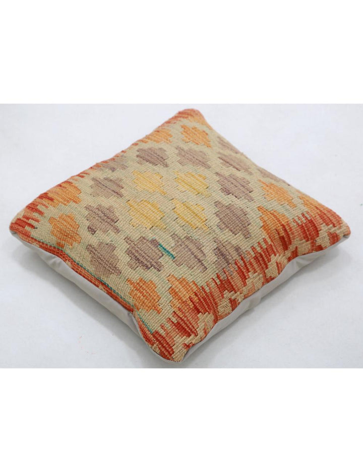 Afghan Tribal Pillow 1' 5" x 1' 5" Hand-Woven view