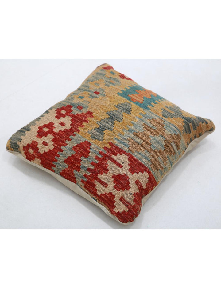 Afghan Tribal Pillow 1' 5" x 1' 5" Hand-Woven view