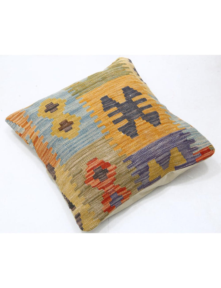 Afghan Tribal Pillow 1' 5" x 1' 5" Hand-Woven view