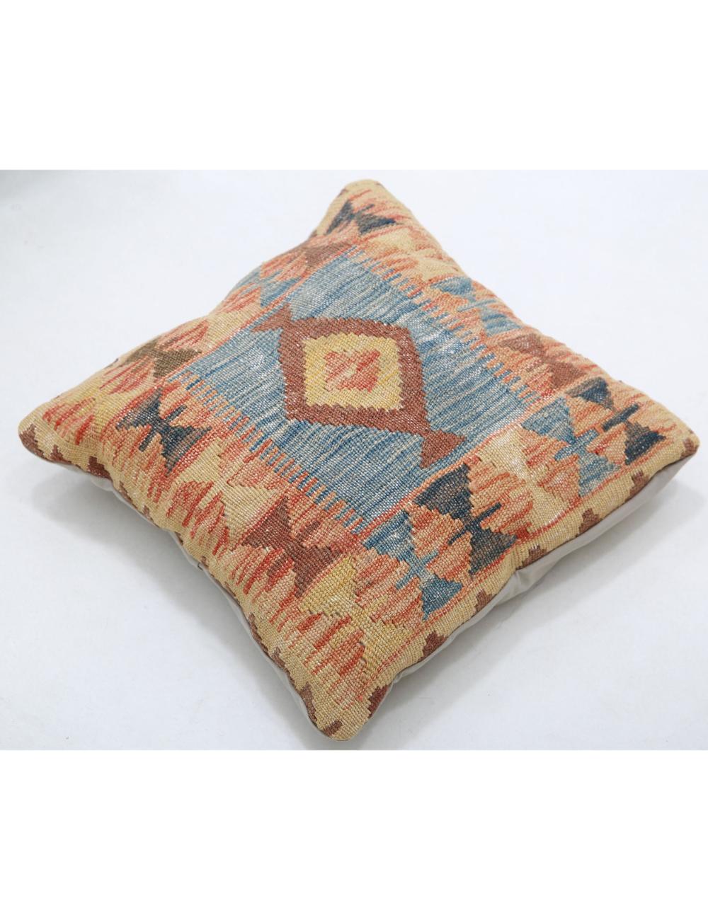 Afghan Tribal Pillow 1' 5" x 1' 5" Hand-Woven view