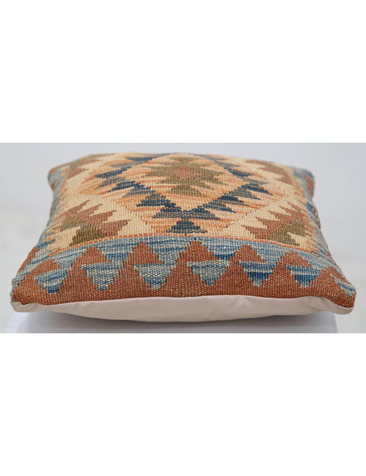 Hand Woven Tribal  Wool Pillow 1' 5" x 1' 5" - No. AT44678