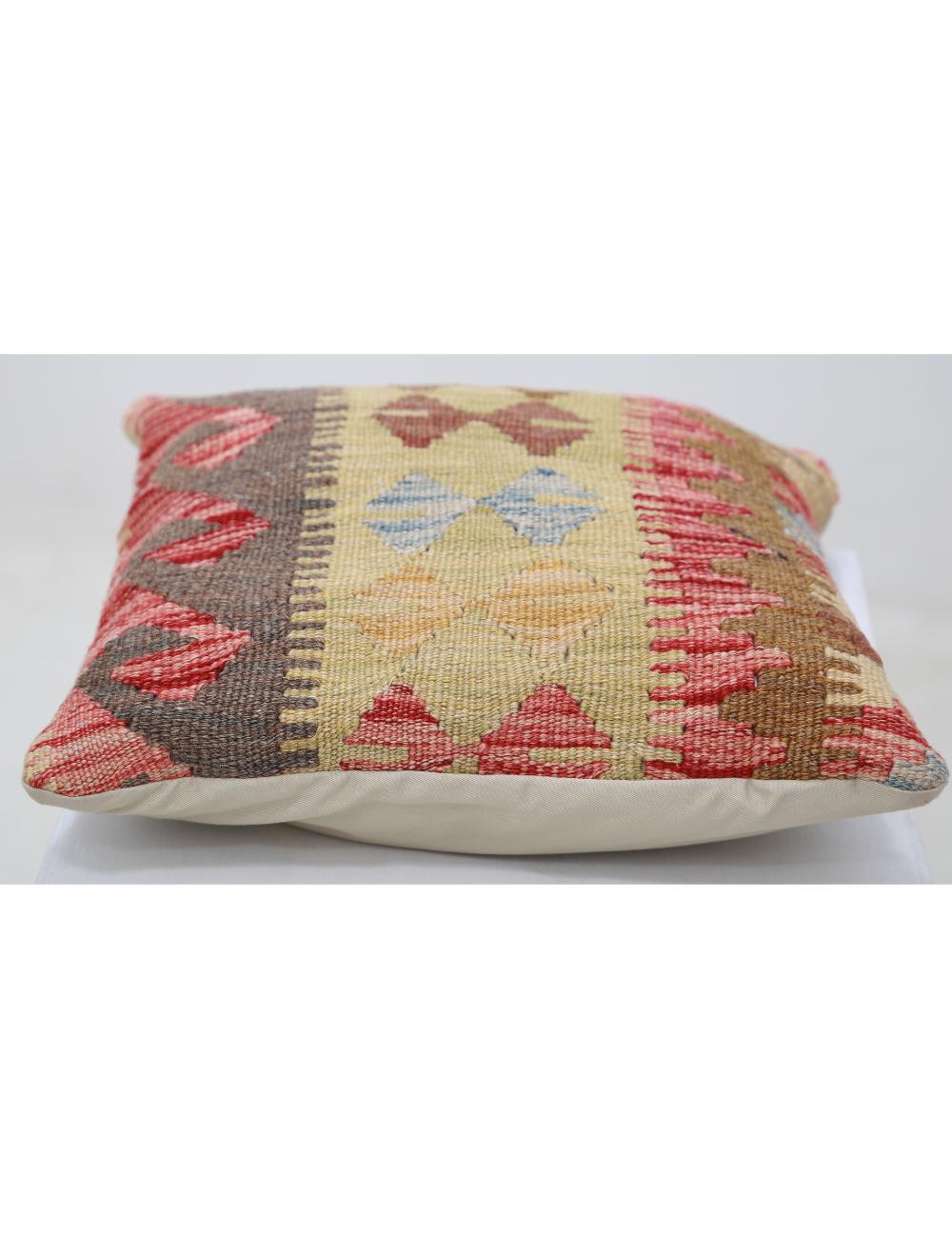 Afghan Tribal Pillow 1' 5" x 1' 5" Hand-Woven view