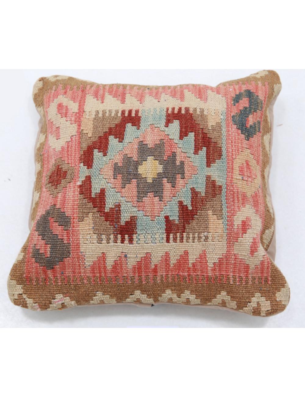 Afghan Tribal Pillow 1' 5" x 1' 5" Hand-Woven