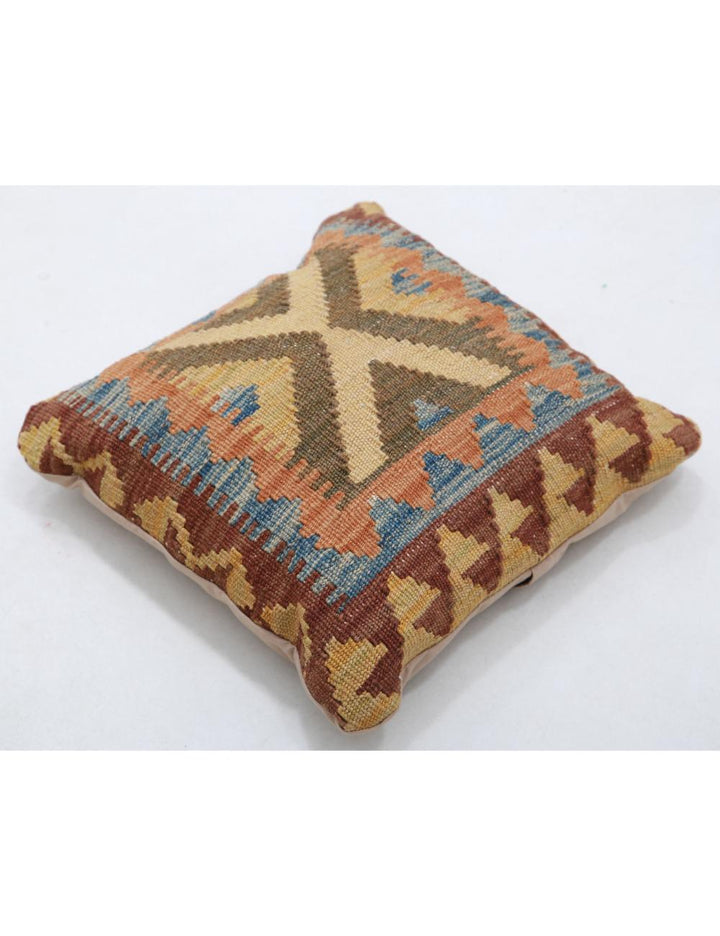 Afghan Tribal Pillow 1' 5" x 1' 5" Hand-Woven view