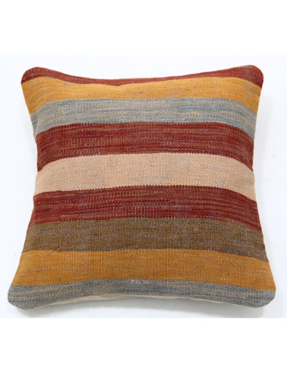 Afghan Tribal Pillow 1' 5" x 1' 5" Hand-Woven