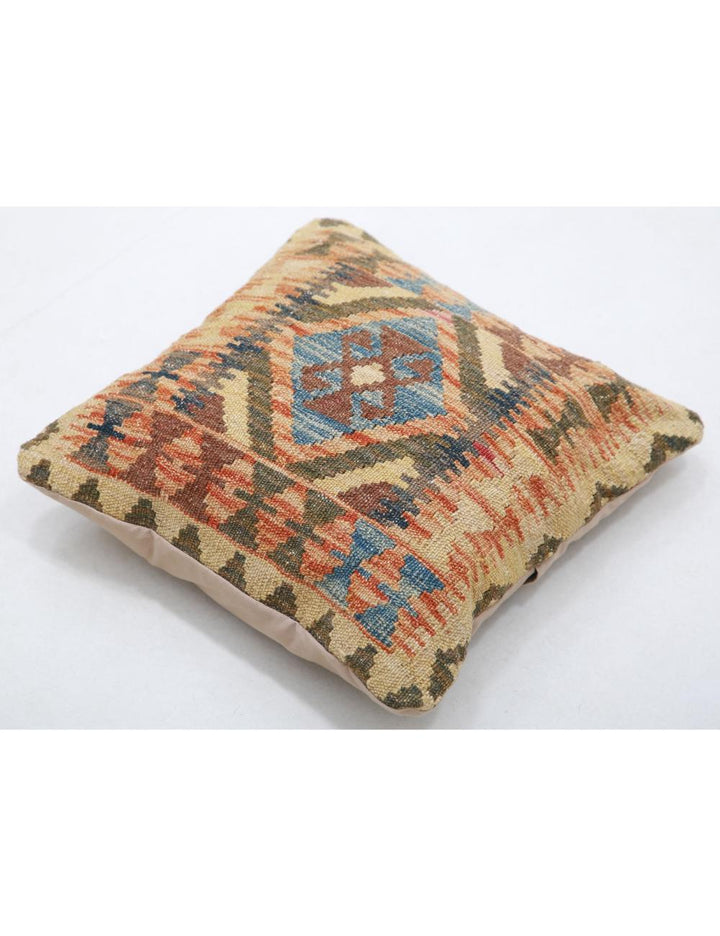 Afghan Tribal Pillow 1' 5" x 1' 5" Hand-Woven view