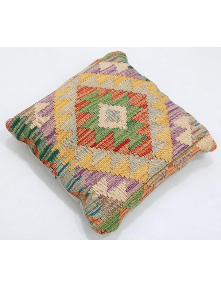 Afghan Tribal Pillow 1' 5" x 1' 5" Hand-Woven view