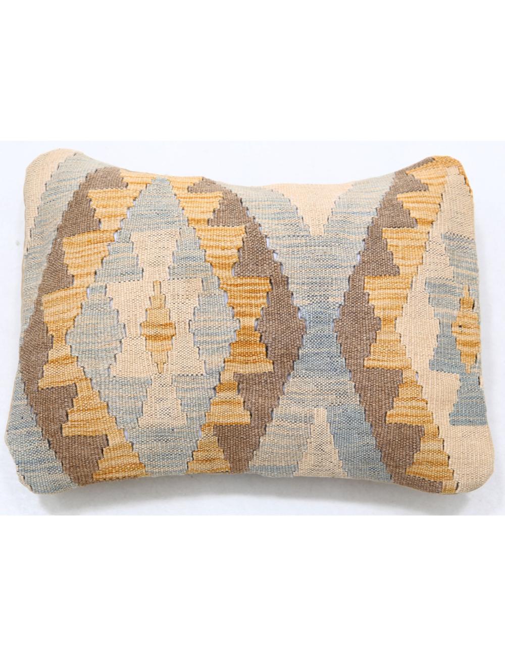 Afghan Tribal Pillow 1' 0" x 1' 5" Hand-Woven