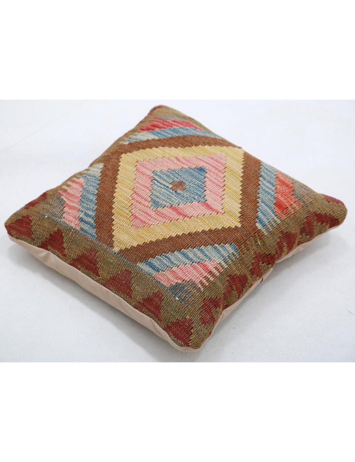 Afghan Tribal Pillow 1' 5" x 1' 5" Hand-Woven view