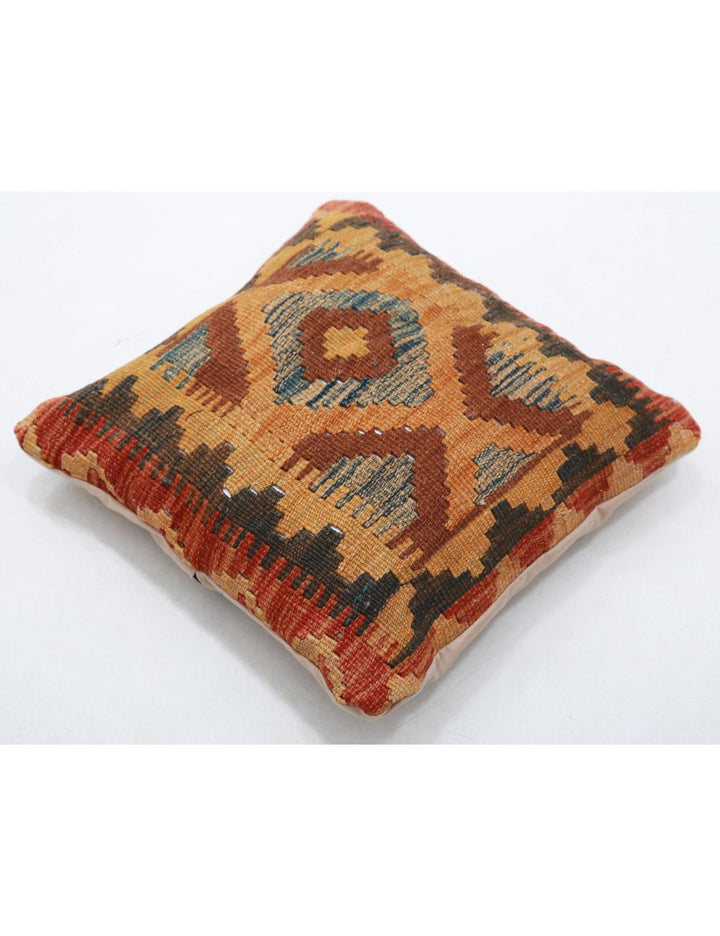 Afghan Tribal Pillow 1' 5" x 1' 5" Hand-Woven view