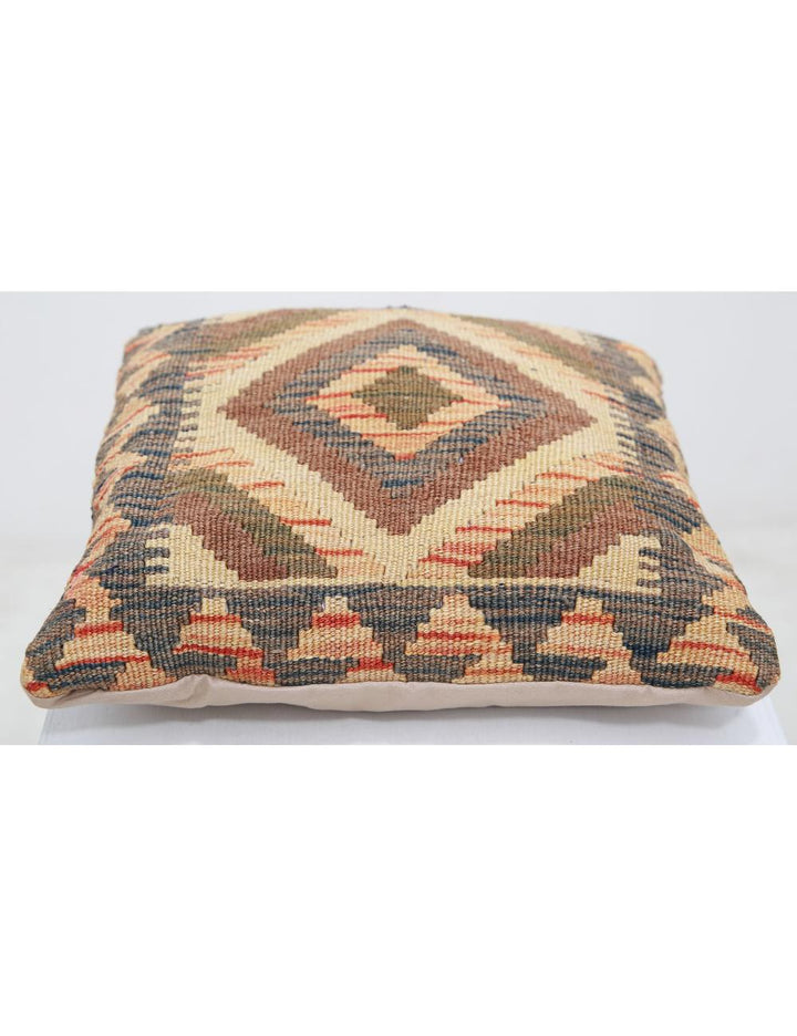 Afghan Tribal Rug 1' 5" x 1' 5" Hand-Woven detail