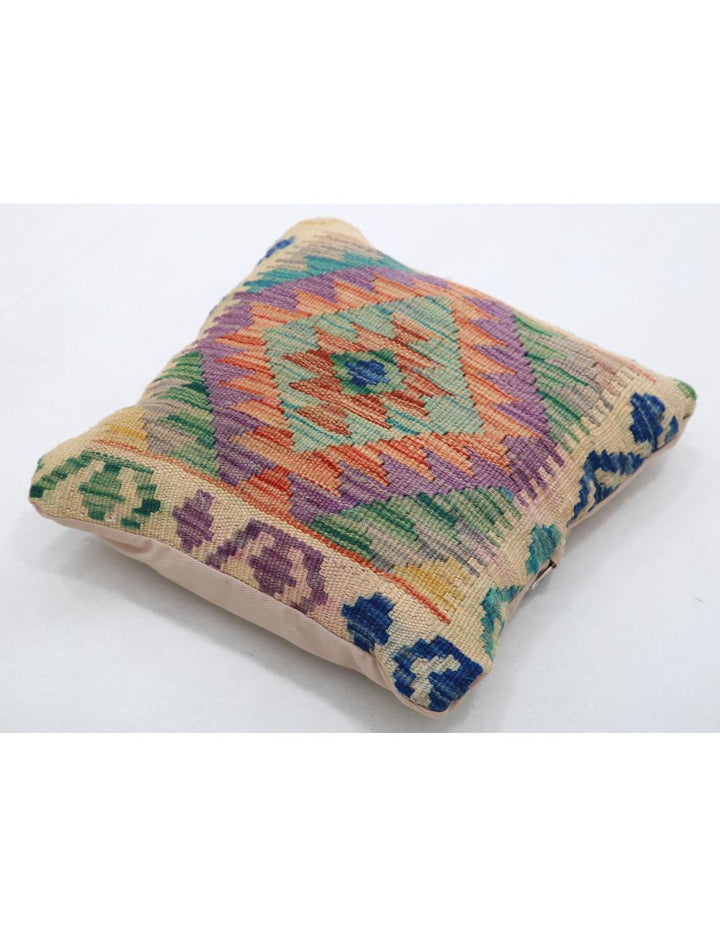 Afghan Tribal Rug 1' 5" x 1' 5" Hand-Woven view