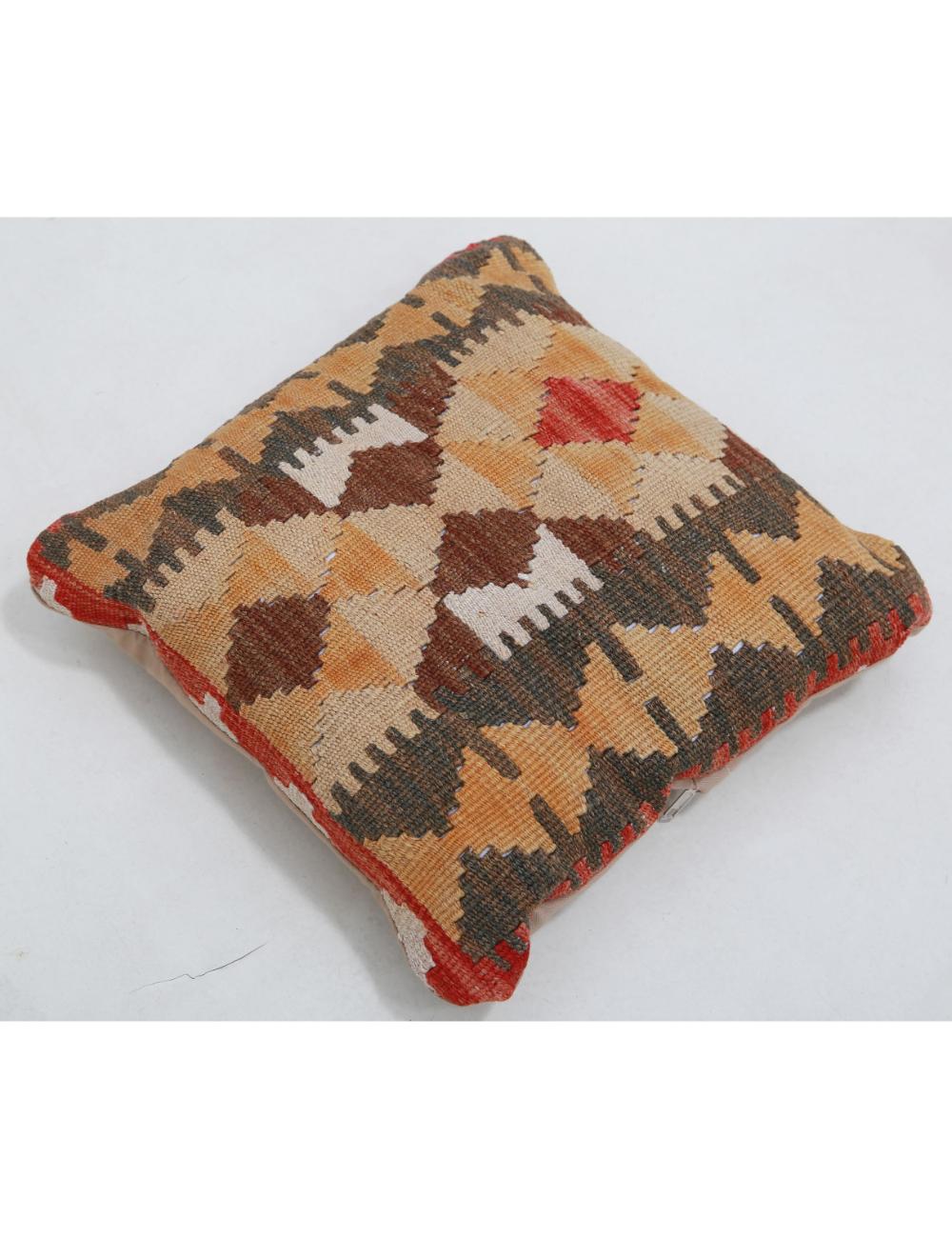 Hand Woven Tribal  Wool Pillow 1' 5" x 1' 5" - No. AT95942