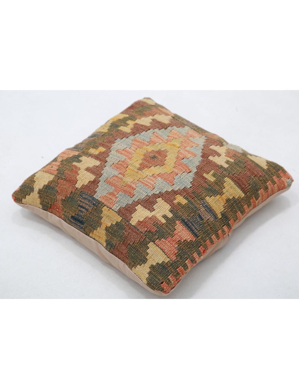 Afghan Tribal Pillow 1' 5" x 1' 5" Hand-Woven view