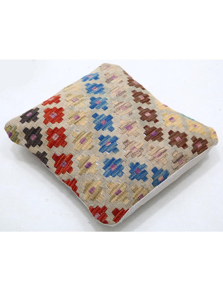 Afghan Tribal Pillow 1' 5" x 1' 5" Hand-Woven view